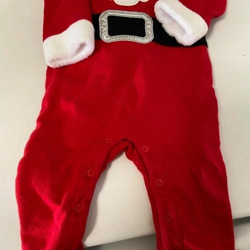 Baby Onsie Santa red baby jammies cat & Jacks size 3-6months